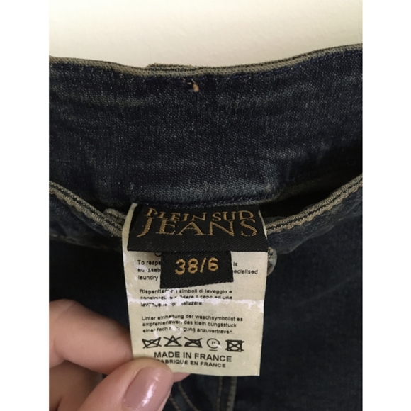 Plein Sud Vintage Lambskin Denim Asymmetric Skirt - Picture 2 of 5